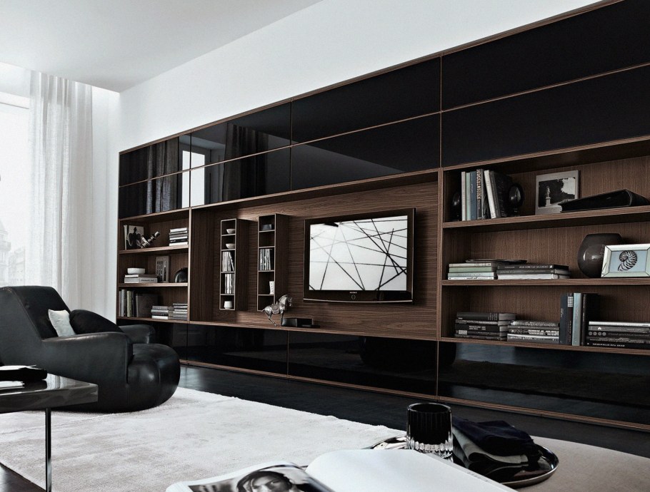 Дизайнерские шкафы в гостиную