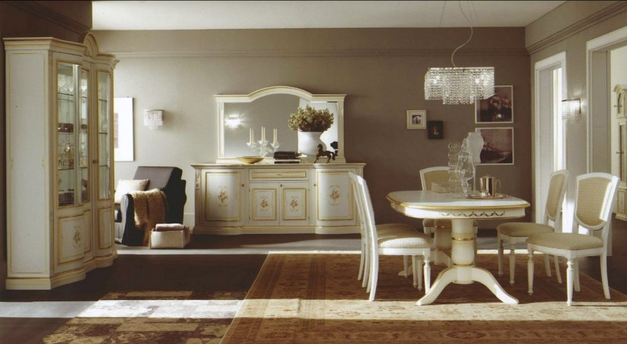 Итальянская гостиная Nabucco Avorio (Набукко аворио) фабрики Maronese