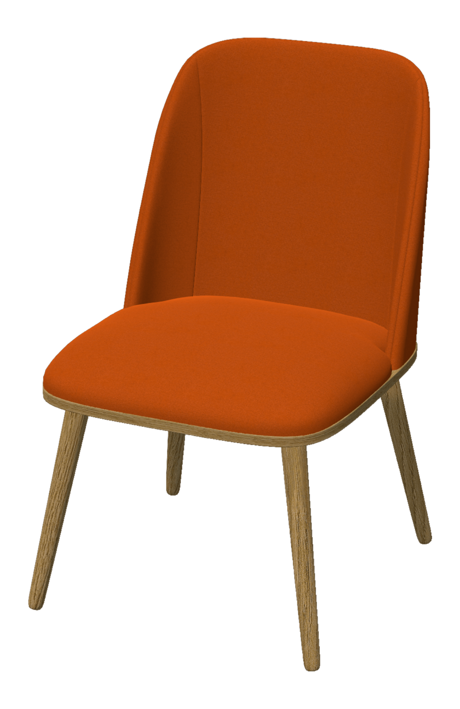 Терракотовые кухонные стулья