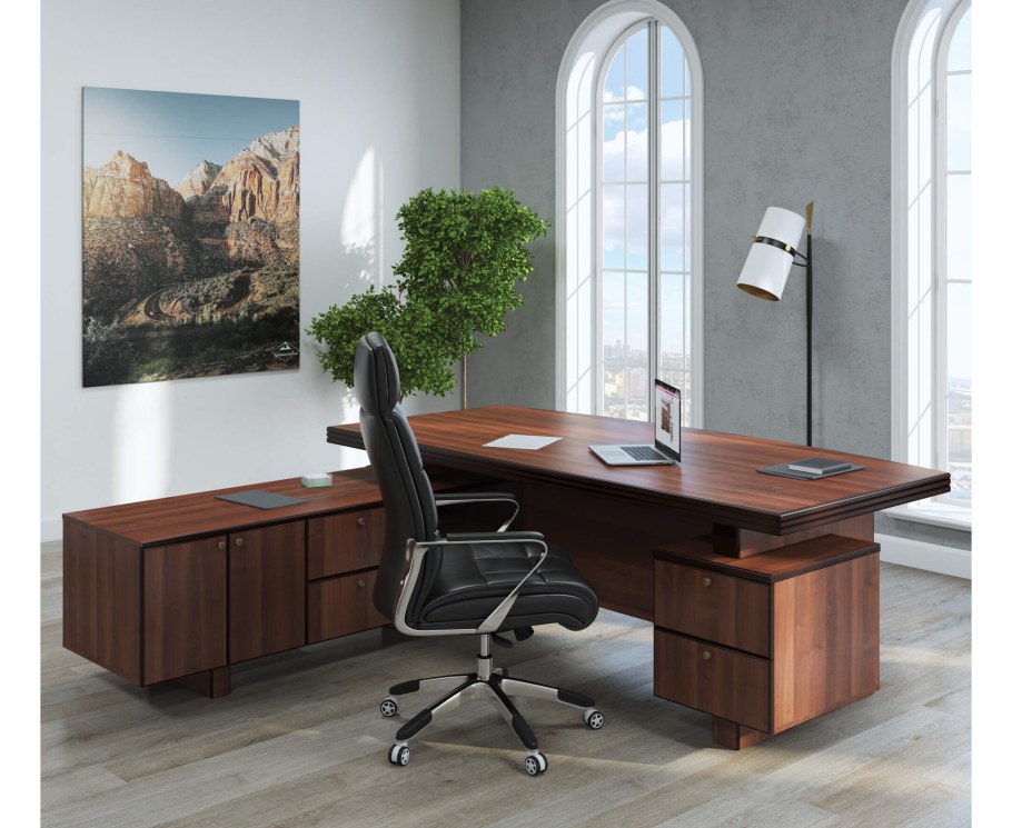 Мебель в кабинет руководителя Capital темный орех
