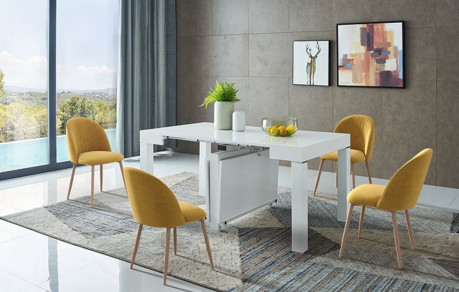 Стол Suzy + 4 стула Shelly