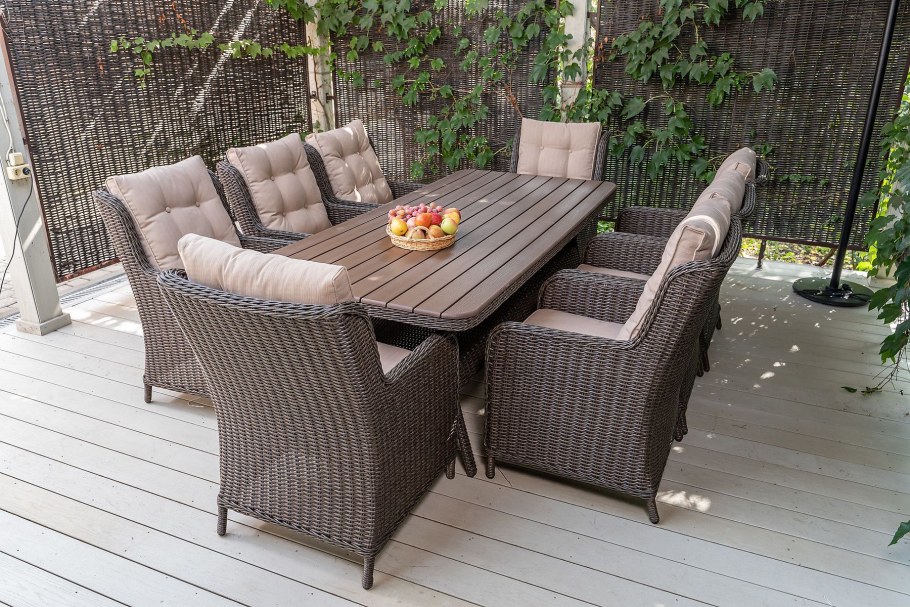 Стол и 8 кресел