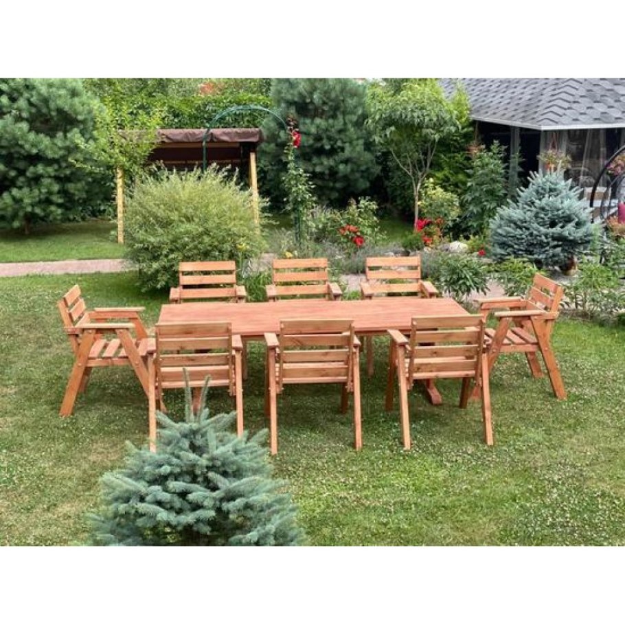 Мебель для сада комплект со столом и стульями на 8 человек