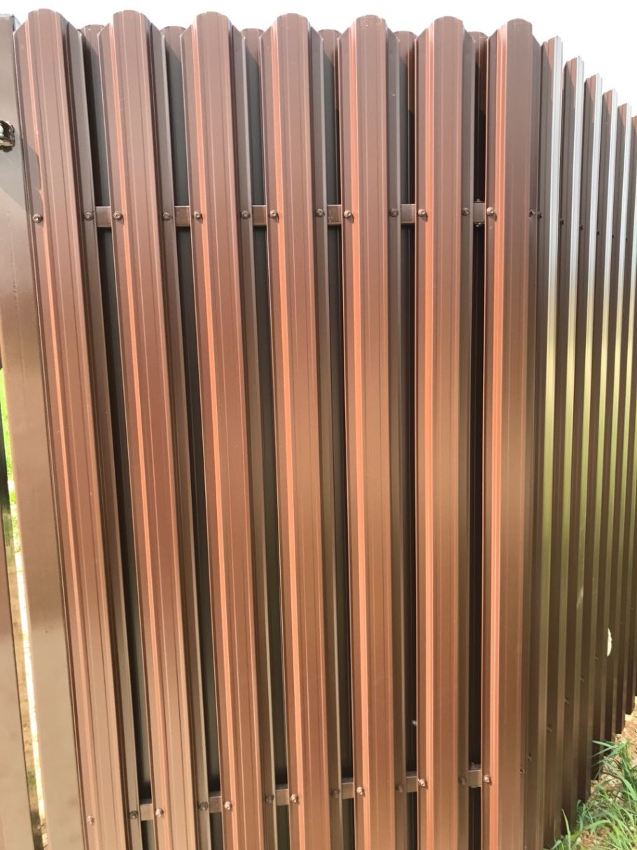 Металлический забор штакетник 132мм