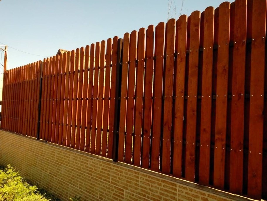 Деревянный забор 3d