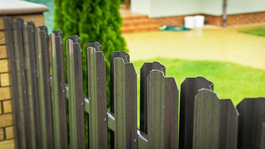 Забор евроштакетник 3д