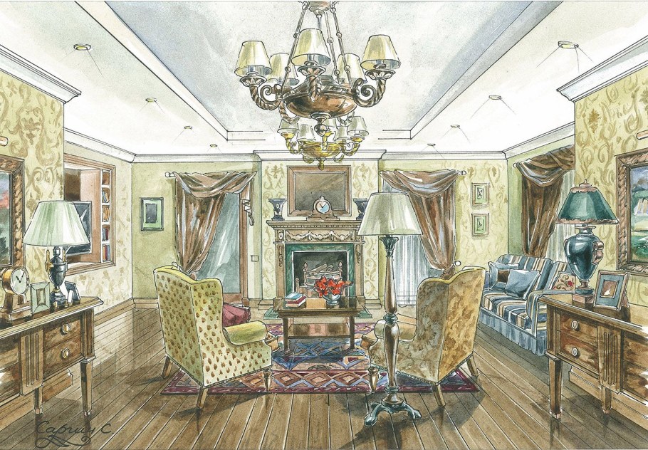 Зарисовки интерьера