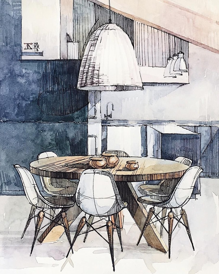 Эскиз интерьера