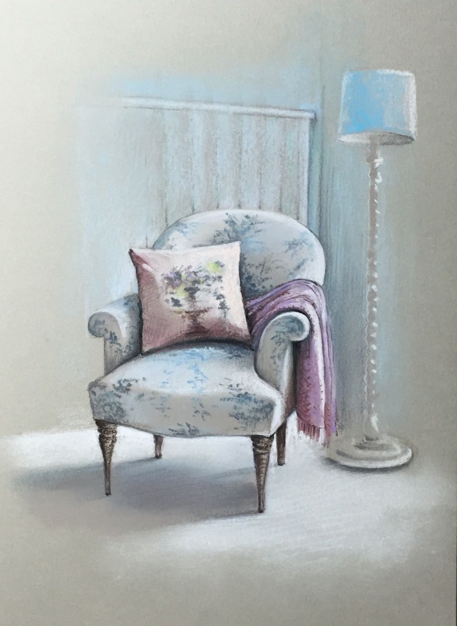 Интерьер пастелью