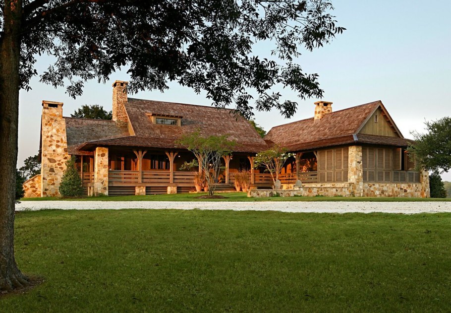 Одноэтажные дома в стиле ранчо в США