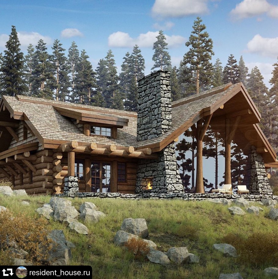 Шале пост энд Бим