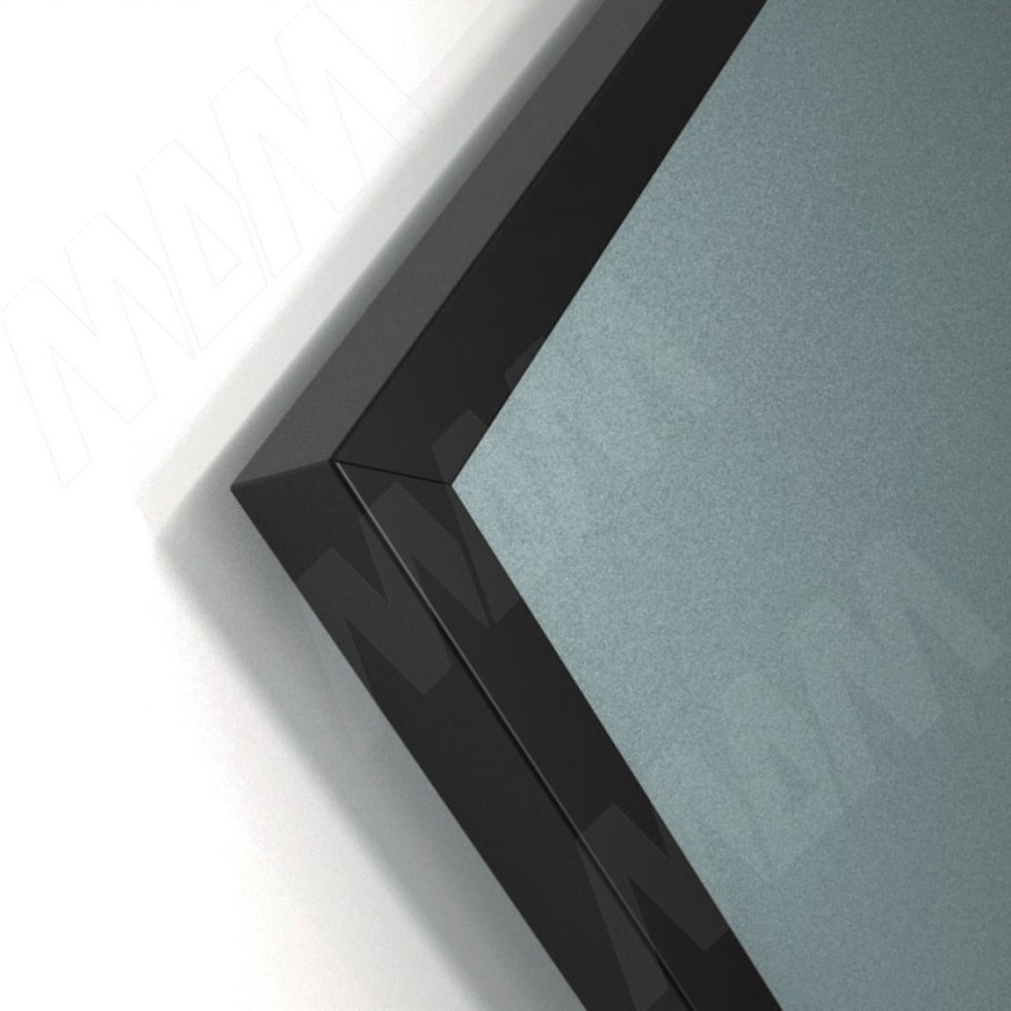 Integro профиль рамочный узкий, 19х20х19 мм, черный, l-6000