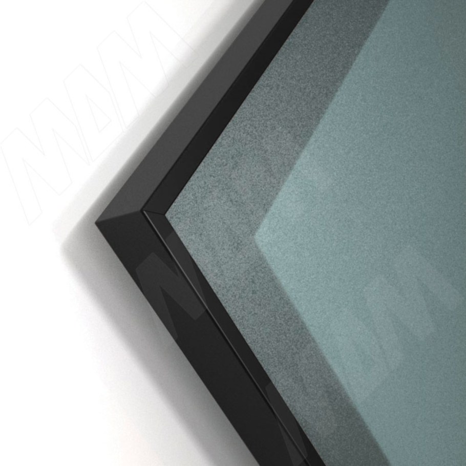 Integro профиль рамочный узкий, 19х20х19, бронза, l-6000