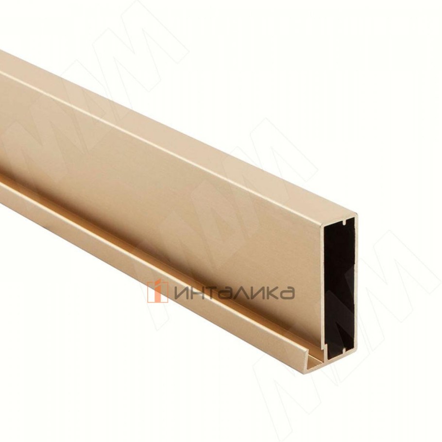 Integro профиль рамочный широкий, 45х20х8, серебро, l-6000