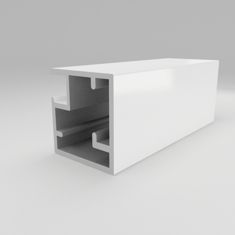 Профиль рамочный алюминиевый белый