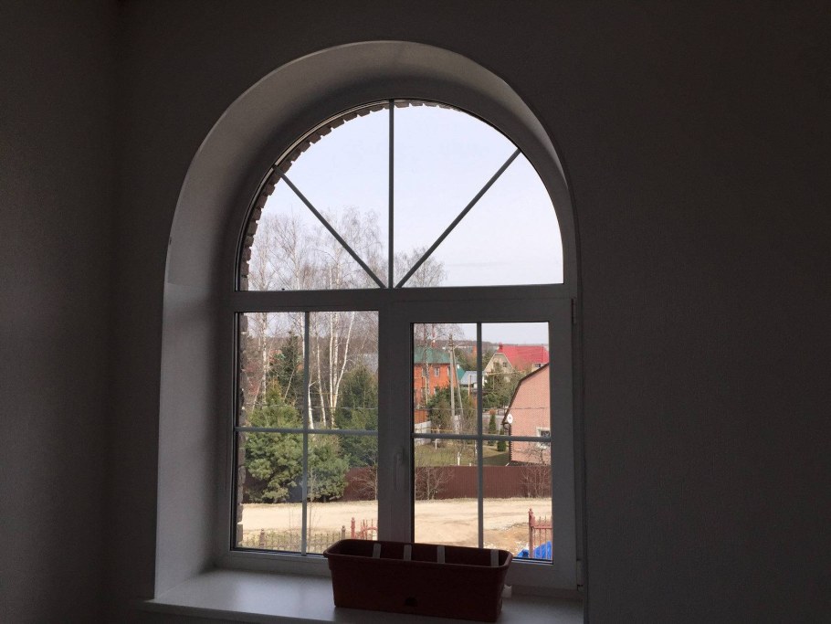 Отделка арочных окон