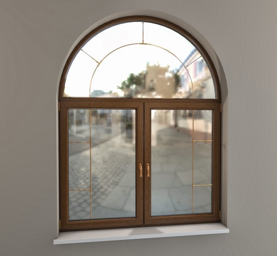 Арочные окна пластиковые