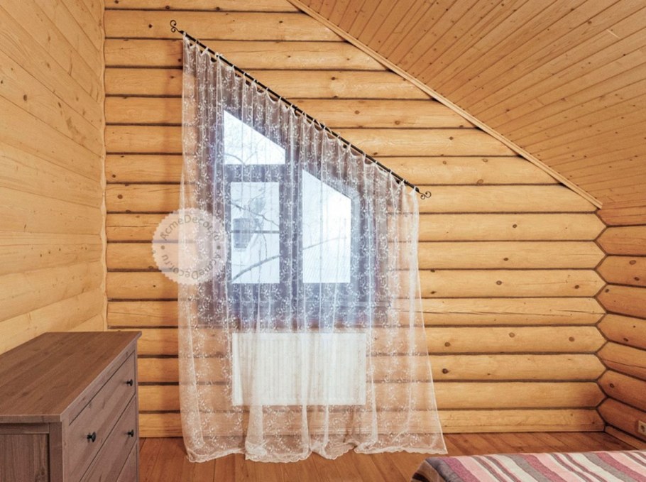 Карниз на скошенное окно