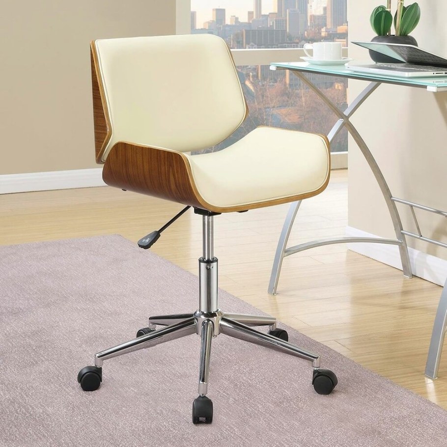 Bentwood Swivel Office Chair