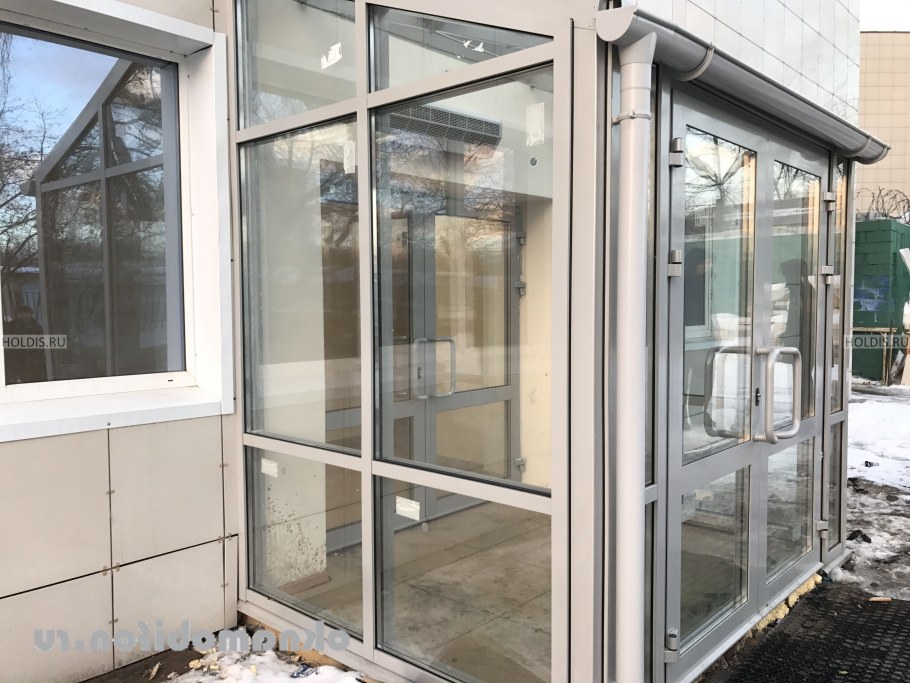 Дверь алюминиевая входная профиль 45мм