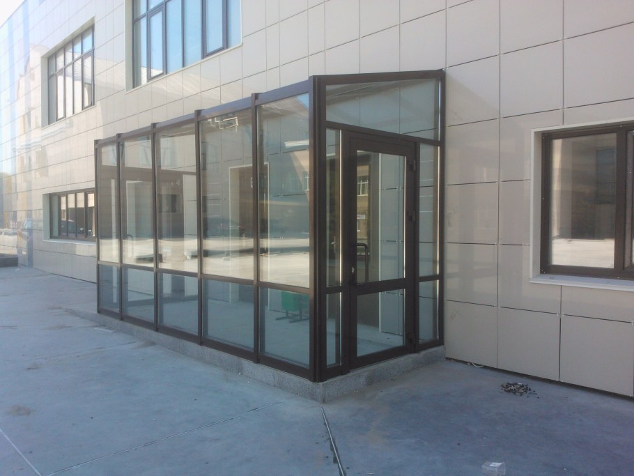 Алюминиевые окна витражи ALUTECH