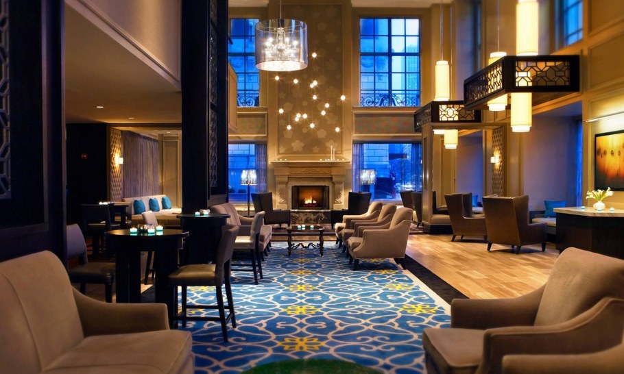 Отель Хилтон интерьер в Америке