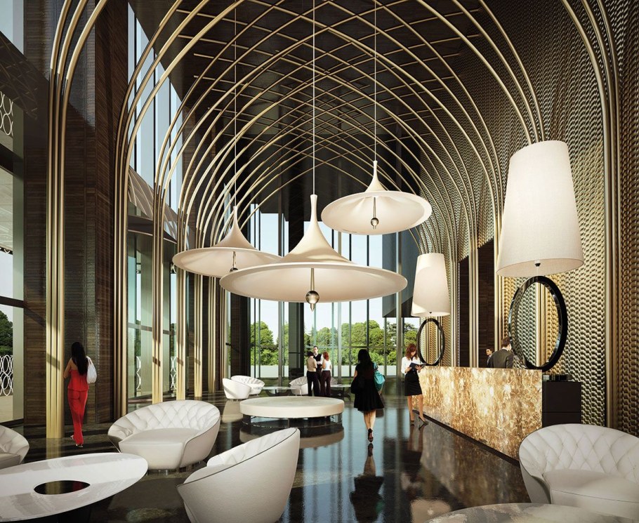 Lobby du nouveau Pullman Shanghai South люстра