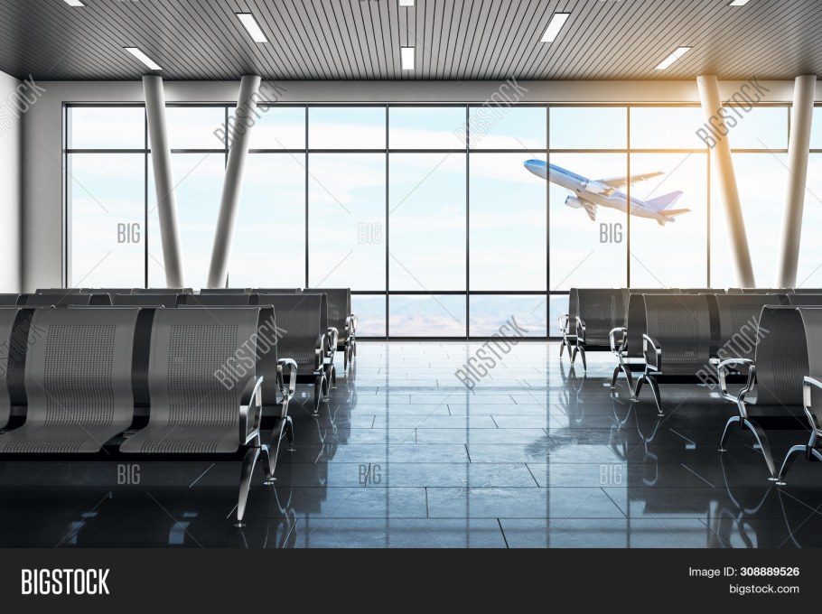 Аэропорт Эстетика зал ожидания