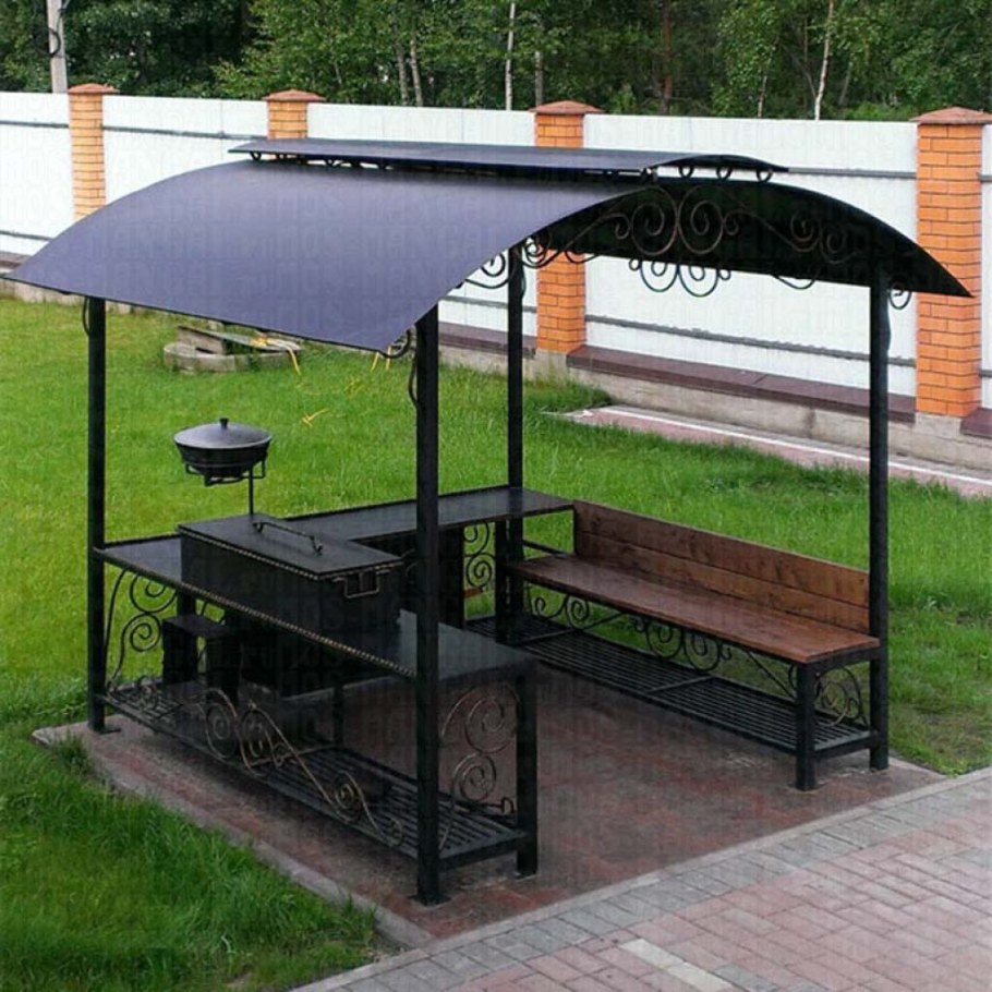 Навес для мангала шашлычник 1.5x2.5x2 м в Леруа Мерлен