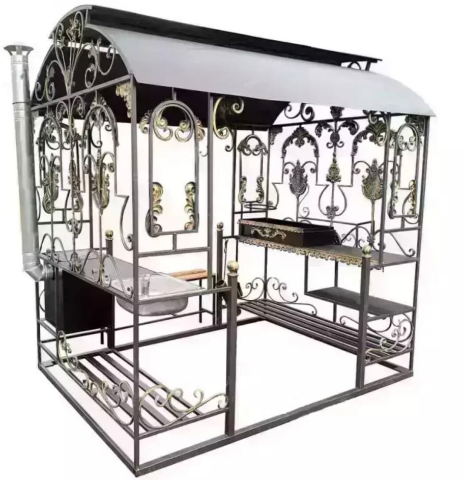 Мангал с крышей "Делюкс стандарт"