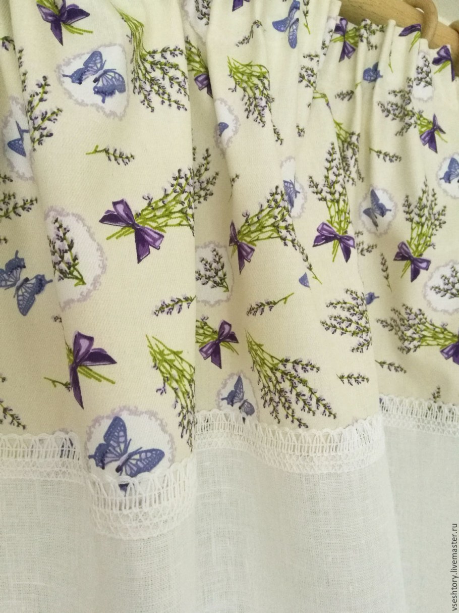 Шторы задергушки в стиле Прованс