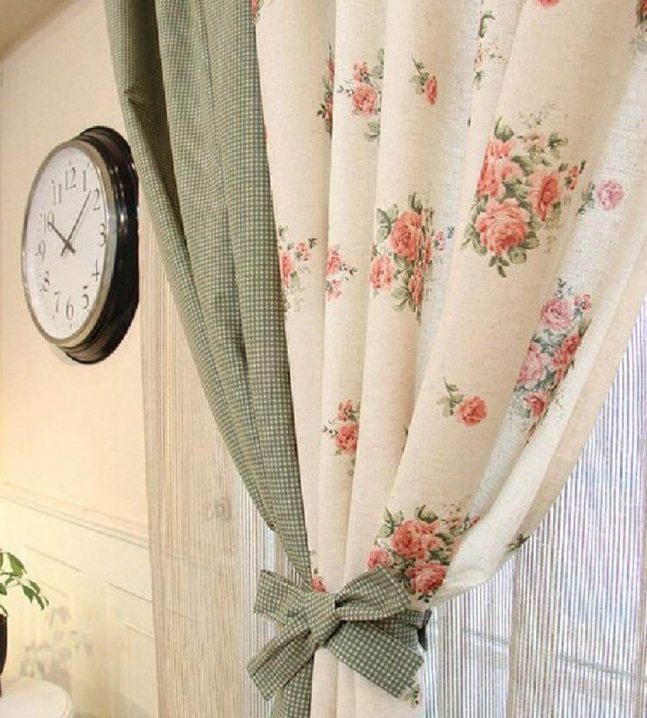 Шторы в гостиную в стиле Прованс