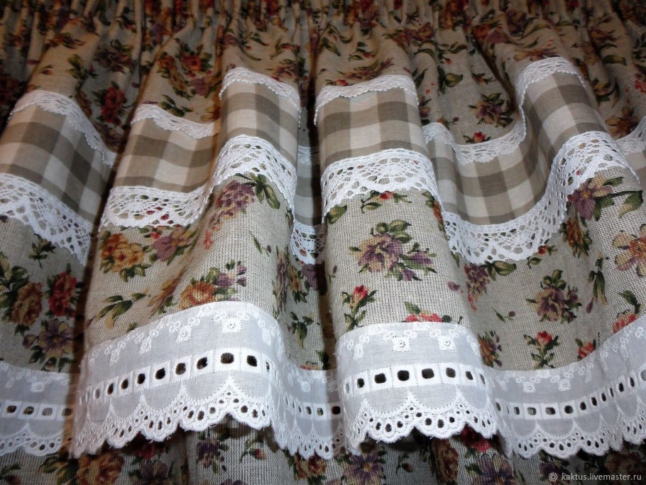 Шторы задергушки в стиле Прованс