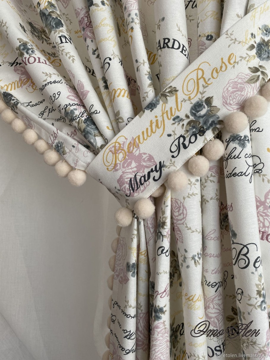 Шторы на кухню в стиле Кантри