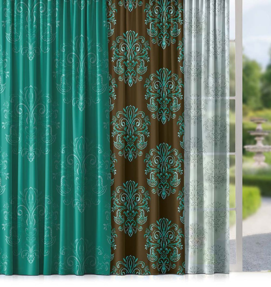 Шторы блэкаут Изумрудные 867kbl-sh2011