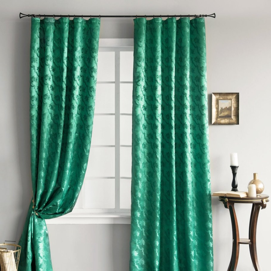 Портьеры Этель изумрудный