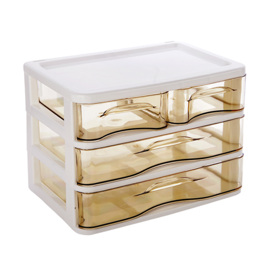 Прозрачный пластиковый комодик для мелочей