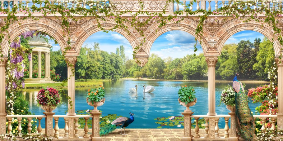 Фреска Райский сад