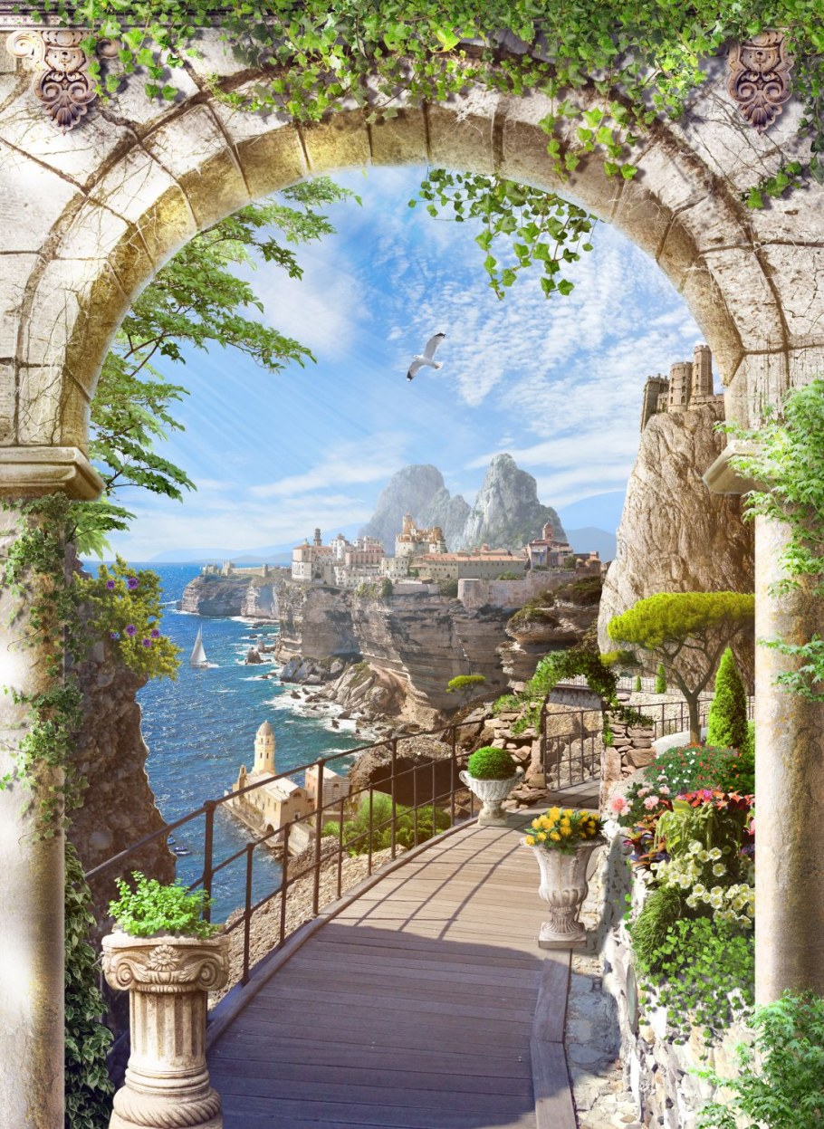 Фреска Аффреско арка море