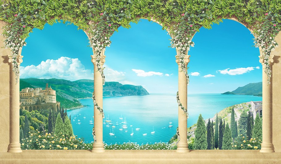 Фрески Апплико горы