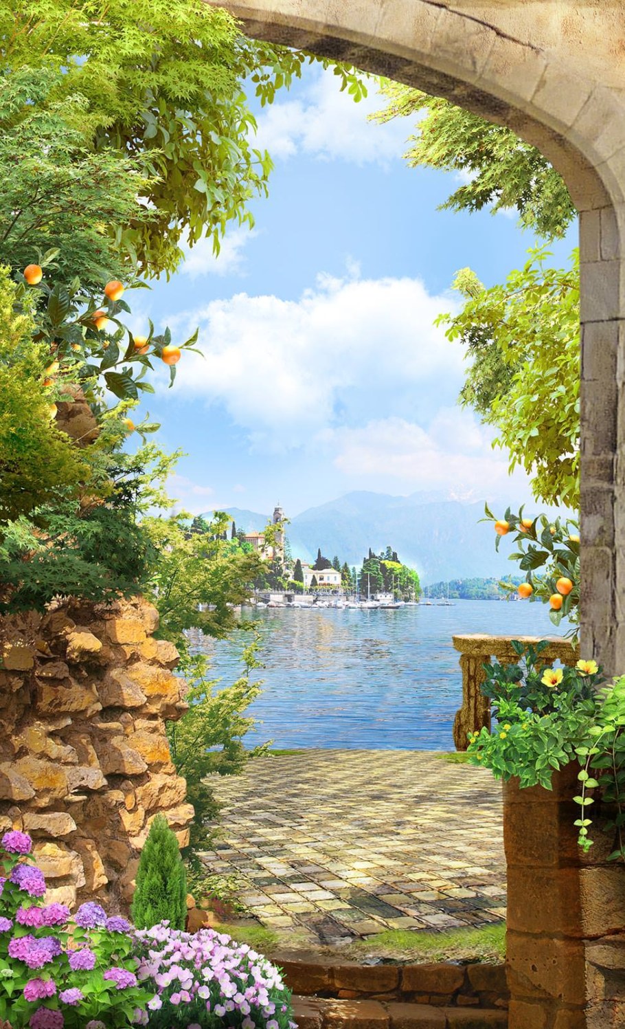 Фреска Аффреско арка море