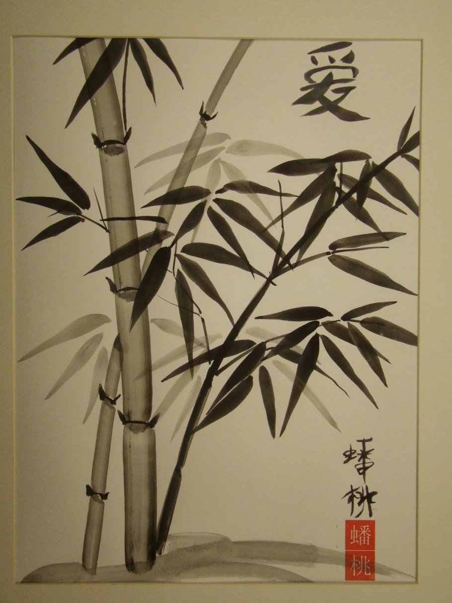 Бамбук живопись