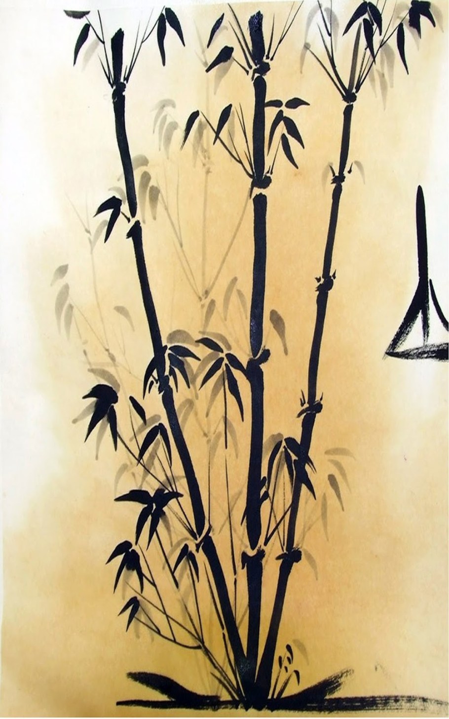 Бамбук нарисованный