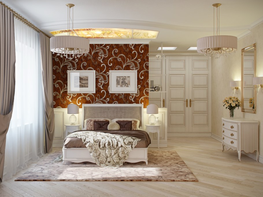 Изысканный интерьер спальни