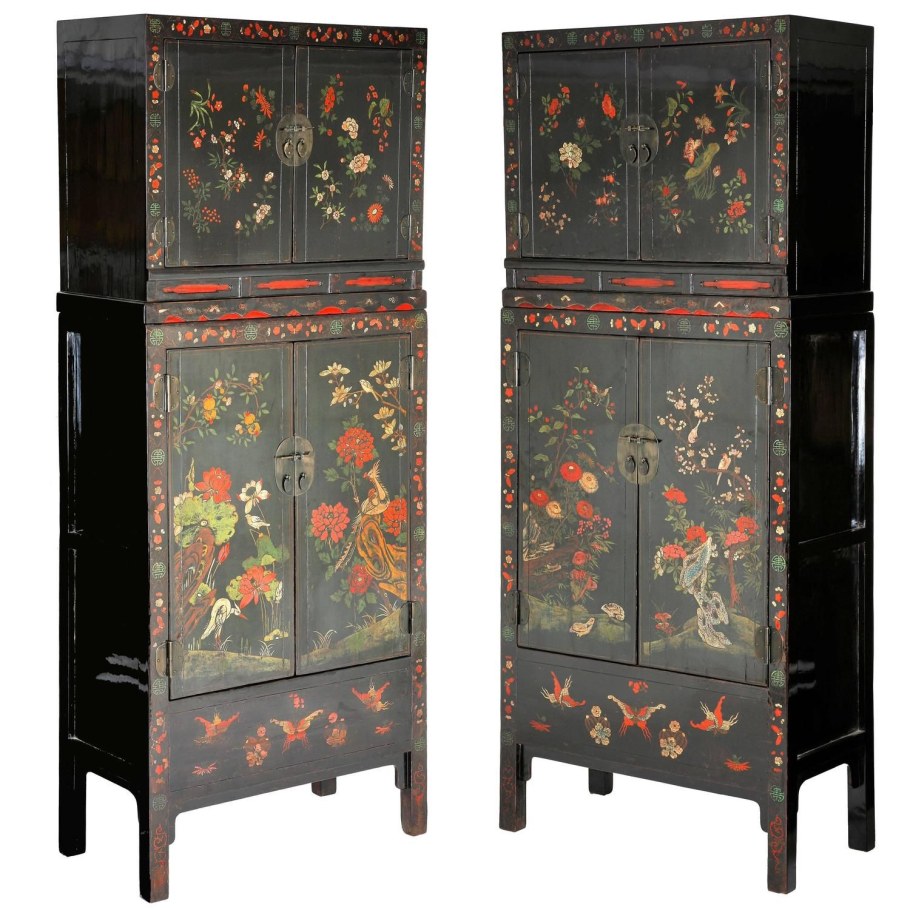 Старинная китайская мебель Расписная