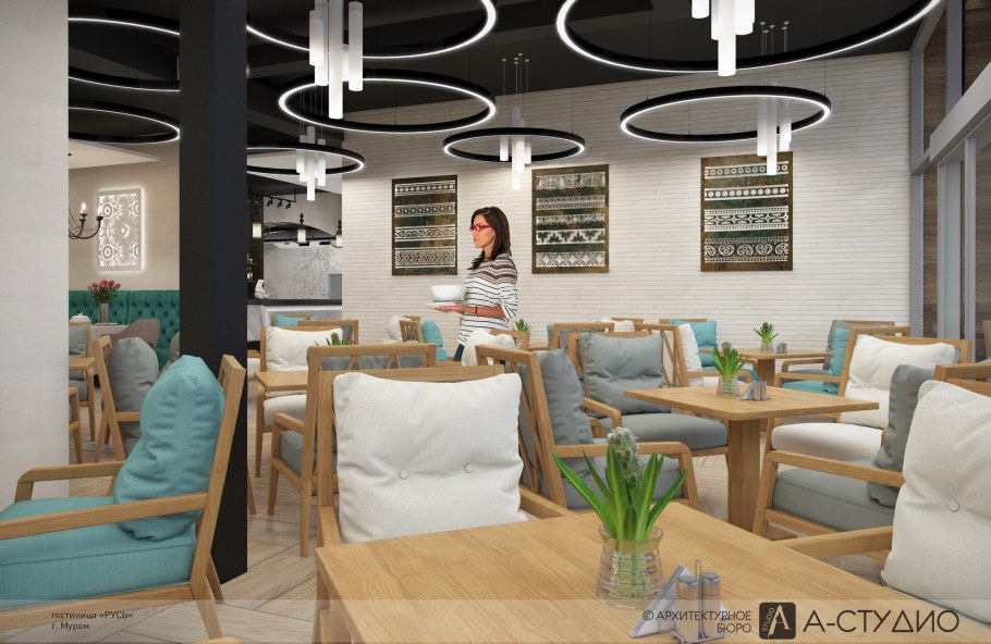 Первый этаж гостиницы