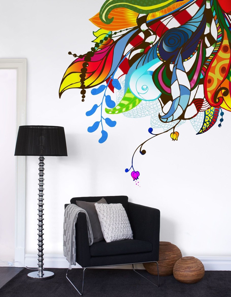 Роспись стен в интерьере