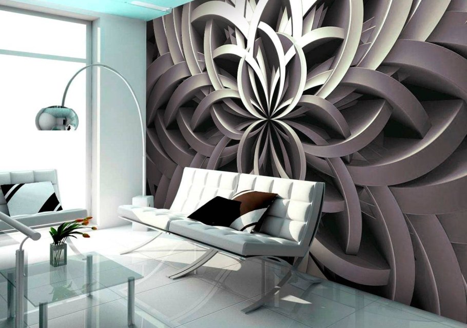 Объемные фотообои в интерьере