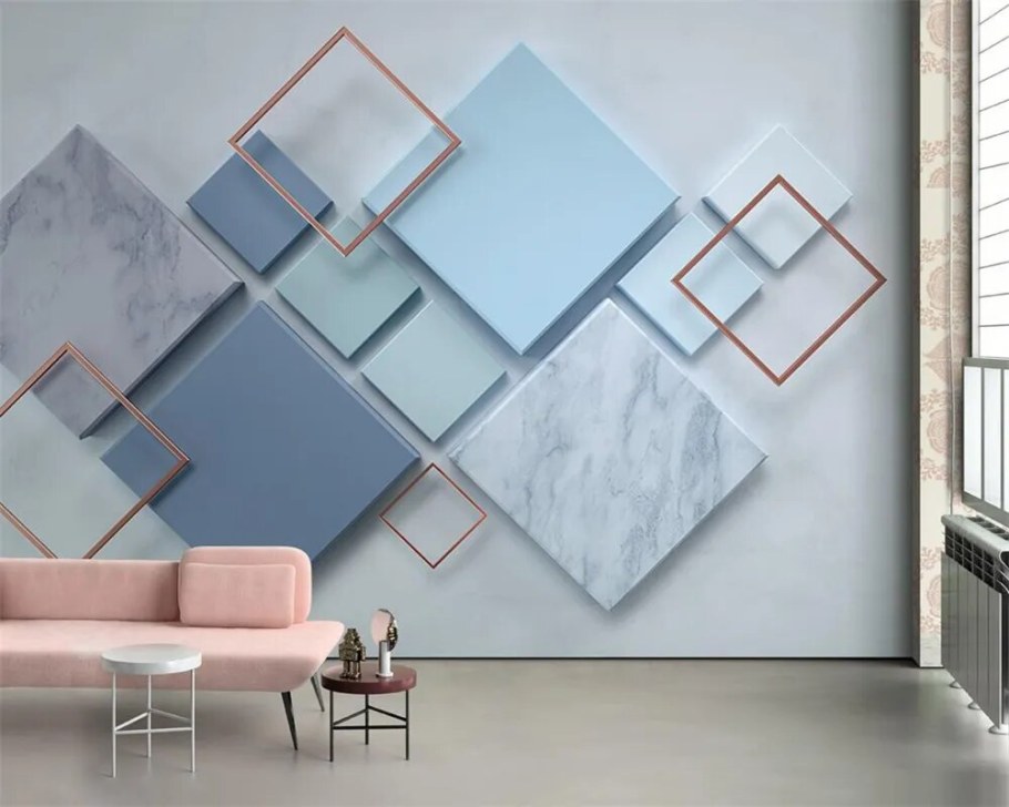 Геометрические фигуры на стене