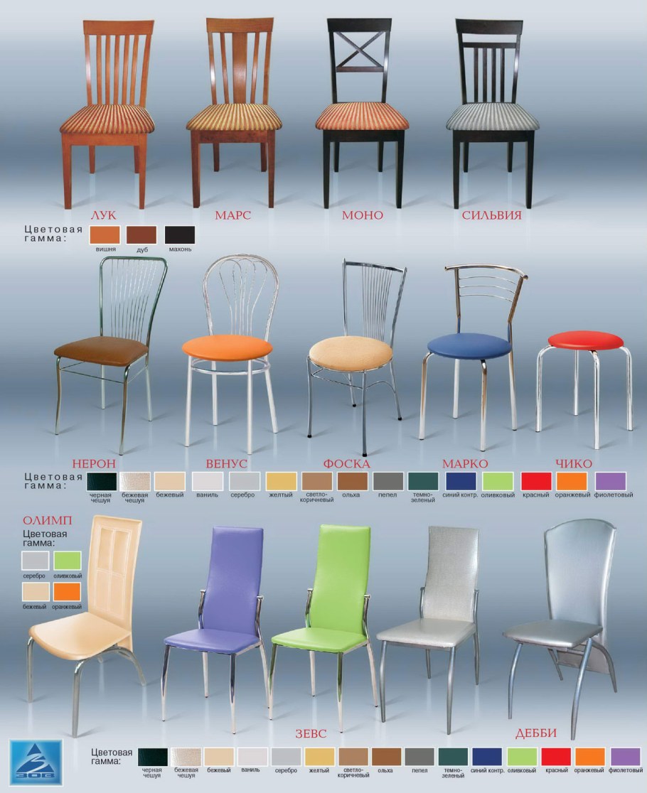 Каталог стульев